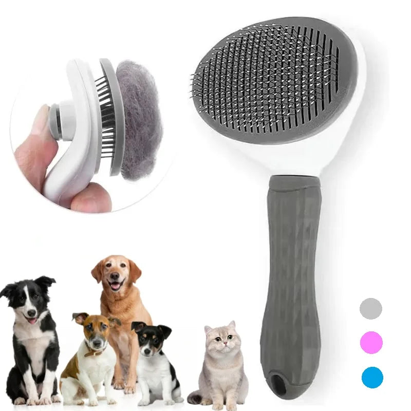PetClean Pro™ – Pente Autolimpante Removedor de Pelos para Cães e Gatos