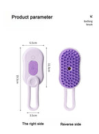 Escova Elétrica 3 em 1 com Spray para Pets - Recarregável USB
