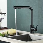 Torneira Premium Black Chef com Ducha Retrátil e Controle Quente/Frio