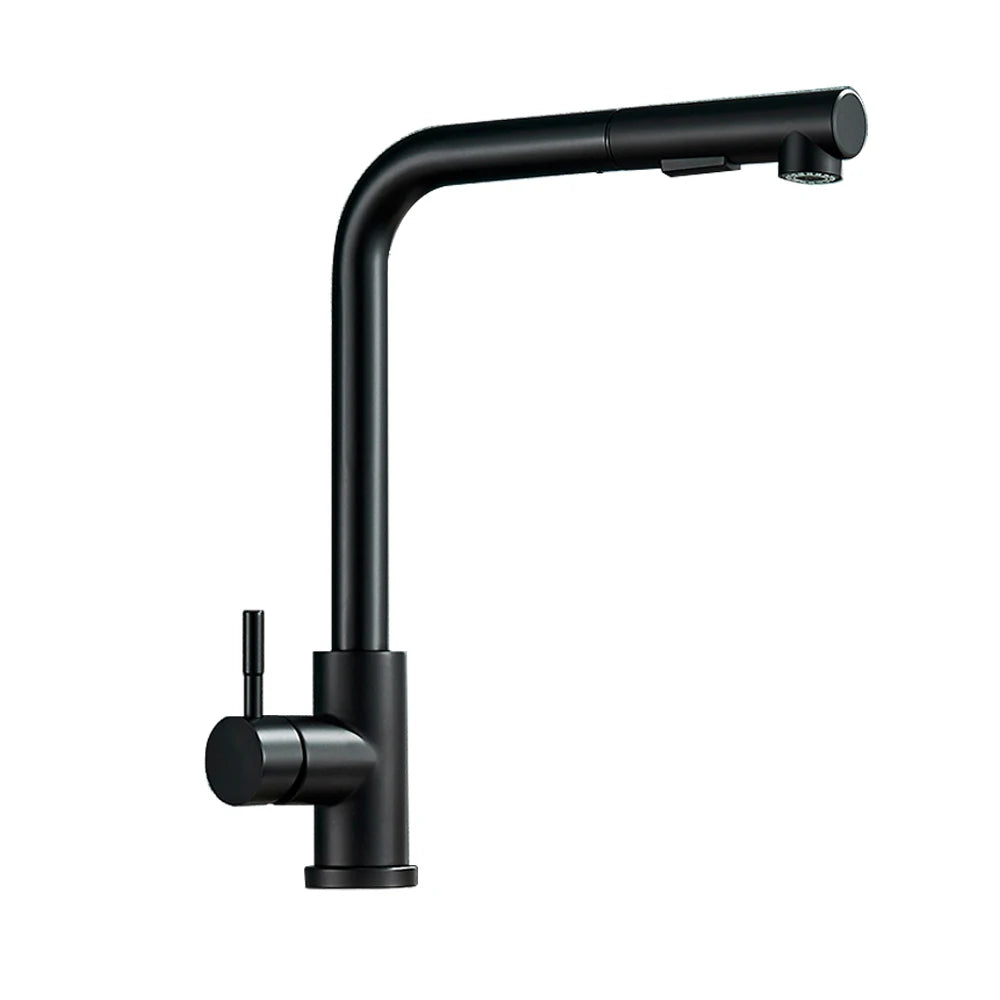 Torneira Premium Black Chef com Ducha Retrátil e Controle Quente/Frio